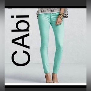 CAbi Thin mint skinny jeans #322 size 2